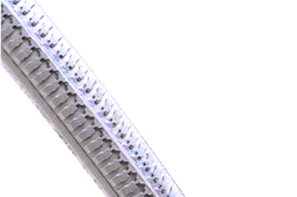 Reifen PU grau 16x1.75 (47-305) Innenbreite Felge 25 mm, Block Profil 