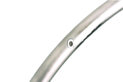 Greifring für 24 Inch Rad, Befestigung: 6 Löcher M 5, INOX Aussendurchmesser circa 535mm, dick circa 20mm,  Montagemaß: 515mm, (Einbaumaß Löcher M5, Lasche)