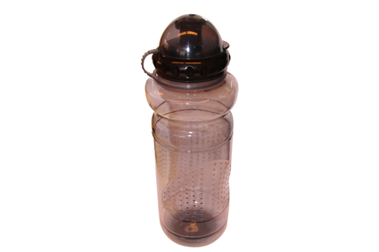 Bidon/Trinkflasche, transparent Kunststoff,0.7 liter, abnehmbare Schutzkappe, Kälte- und Wärmebestän mit Anti-Rutsch-Griff und FDA/CE Certificat