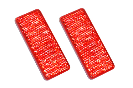 Reflektor, rot,70x28mm, selbstklebend 