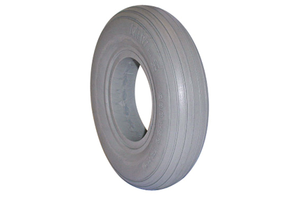 Reifen (spezial) PU, grau 8x2 (Ø200x50) Innenbreite Felge 30-32mm, Rillenprofil Dieser Reifen ist aus einem speziellen Material gefertigt und bietet viel Komfort