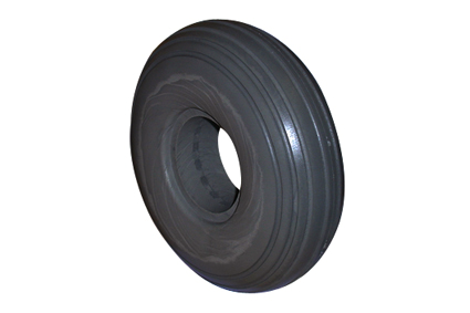 Reifen PU schwarz 3.00-4 (Ø260x85) Innenbreite Felge 48-53mm, Rillenprofil Tragkraft 180kg < 3km/hr, 150kg max 5 km/hr