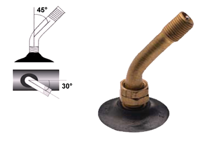 Schlauch, Größe 8x1¼ (Ø200x32) Schrader-Ventil 60/30 